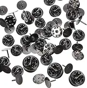 SEWACC Butterfly Clutch Tie Tacks Pin Back Metal Pin Keepers Locking Replacement Pin Backs for DIY Crafts