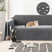 Lucky Monet Waterproof Couch Sofa Cover Washable Sectional Couch Covers Protectors for Pets Dogs Water Resistant Sofa Slipcovers Couch Futon Blanket for Loveseat L Shaped Sofa, 71" x 134", Dark Grey