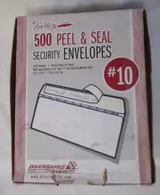 NIB NOS Diversafile Everett Tradition #10 500 Peel & Seal Security Envelope