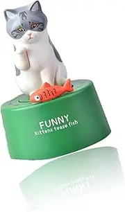 Cute Cat Wind-Up Kitchen Timer, 60-Minute Dial, 360° Rotation, for Cooking, Studying, Work Breaks, and Workouts Adorable & Functional