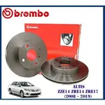 【汽車零件王】義大利 BREMBO 原廠替換 平面 碟盤 前輪 TOYOTA COROLLA ALTIS