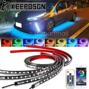 Car RGB LED Strip Bar Underglow Body Kit Neon Light APP Remote for Toyota Prius