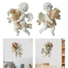 Angel Flower Pot Plant Container Crafts Gifts Planter Bud Vase Decor Statue Wall