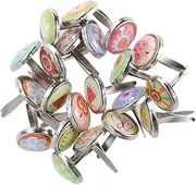 Two-Legged Nails 100pcs Mini Claw Brads Craft Brads for Boys and Girls DIY Projects