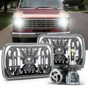 2pc 5x7" 7x6 led Headlights Hi/Lo FIT Ford E-100 E-150 E-250 E-350 Econoline Van