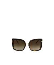 Geometric frame sunglasses 54 Green