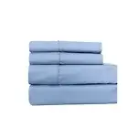 Solid Blue Top Split King: Adjustable King Bed Size Sheets, 4PC Bed Sheet Set...