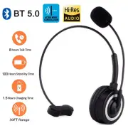 2024 Bluetooth 5.2 Wireless Headset With Noise Cancelling Mic For Phones PC