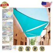 Durable 190 GSM Turquoise Triangle Sun Shade Sail - Custom Size, Water Resistant