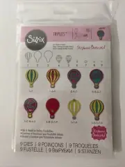 Sizzix Triplits Die Set Balloons Stephanie Barnard 660707 NIP