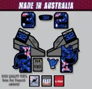 FOX Suspension Sticker 32 Aus Flag fork decal HD print Laminated