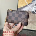 二手 LV 路易威登 N62659 經典 MONOGRAM 字紋 拉鍊 零錢包 鑰匙包 N62658