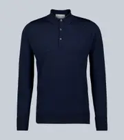 John Smedley Cotswold long-sleeved polo shirt