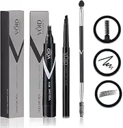 VOID Homme Beard Filling Pen Kit (Black, Set of 3) Beard Filler Pencil & Mens Beard Pen with Beard Brush for Instant Beard Filling Kit & Beard Marker Tint, Waterproof VOID Beard Filler Pen Kit