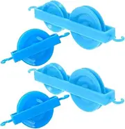 VILLFUL 4pcs Pulley Experiment Teaching Equipment for Physics Mechanics for Classroom Laboratory Use Lightweight Design School Supplies