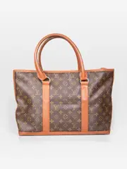 1990 Brown Monogram Sac Weekend Tote Bag