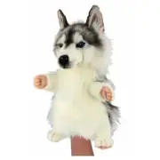 Husky Dog Puppet - Hansa Realistic Stuffed Plush Animal Soft Toy 33cm