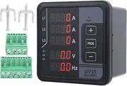 Gearwell Voltage Meter, GV59 Current Monitor and Digital Power for DC 165‑265V, Multi Functional Voltage and Current Monitoring Meter