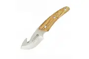 Azero Olive Wood Gut Hook Skinner Knife 150mm Overall Length (A230011)