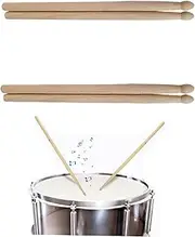 Wzenclave Drumsticks Classic Maple Wood Drum Sticks Anti-Slip and Durable Drumsticks Frame Drum Maple Birch Wooden Drum Stick Jazz Drum Stick Practice Solid Drum Stick for Kids Adults and Beginners（2）