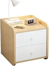 Modern Bedroom Bedside Table, Simple Solid Wood Storage Cabinet with Drawer, Study Room, Living Room, Corridor, Thickened Bedside Organiser