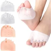 Silicone Forefoot Pads Five-hole Toe Separator Gel Pain Relief Insoles Foot Care