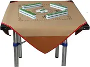 Mahjong Table Cover, Mahjong Mat, 3.28x3.28ft Table Cover, Non Slip Noise Reduction for, Poker, Card, Board & Tile Games, Yellow