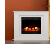 Devanti Electric Fireplace Fire Heater 2000W White