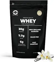 Pure Product Australia - Whey Protein Isolate & Hydrolyzed - 100% Premium Grass Fed - 30g Protein per Serve, Fast Absorbing - Non-GMO - Easy Digesting - 2kg (60 Servings) - Vanilla