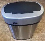 Automatic Motion Sensor Kitchen Trash Can Stainless Steel Touchless Garbage Can