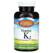 Carlson, Vitamin K2, 180 Soft Gels (90 mcg per Soft Gel)