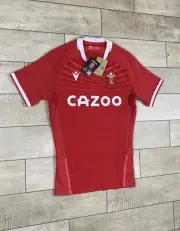 New WRU Wales Rugby Home Shirt Jersey Macron 2021 2022 Size L
