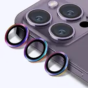 for iPhone 14 Plus 13 Pro Max 12 Mini Metal Camera Lens Glass Screen Protector