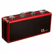 Harvester Red Brushed Aluminum FX Pedal Carrying Case 5 Mini FX same as MOOER 5