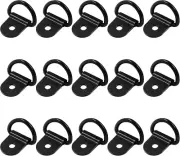 Waziaqoc 15Pcs Tie Downs, Black D Ring Tie Downs Anchor for RV Car Truck Boat