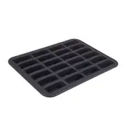 Daily Bake Non Stick Silicone 24 Cup Mini Bar Pan Baking Mould w/Steel Frame CHR