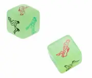 1 x Pack of Glow in the Dark Sex Dice Adult Sex Position Dice Love Game