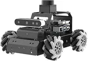Hiwonder Raspberry Pi 5 Robot Car with 3D Depth Camera MentorPi M1 Mecanum-Wheel Chassis ROS2-HUMBLE Support SLAM Mapping Navigation and Autonomous Driving（with Raspberry Pi 5 8GB）