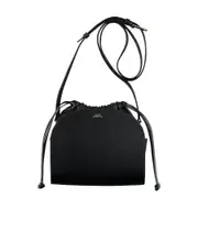 A.P.C. Demi Lune Drawstring Crossbody Bag One size Black
