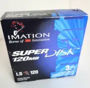 Imation® SuperDisk™ 120MB (3pk) LS-120 DISKETTES w/Jewel Cases - New & Sealed