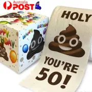 Happy 30-80th Birthday Toilet Paper - Funny Novelty Gag Joke - Holy Crap! Decor