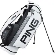 PING Golf Men's Stand Caddy Bag LIGHT 9.5 x 47 inch 2.5kg White CB-P2405