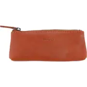 Trafalgar Sergio Leather Multimedia Elongated Zip Pouch in Tan at Nordstrom