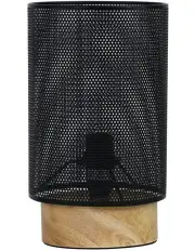 [Oriel Lighting] Lenny Mesh Bedside Table Lamp in Black