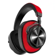 T6 Active Noise Cancelling Headphones Wireless Bluetooth Headset with Microphone for Phones - Red