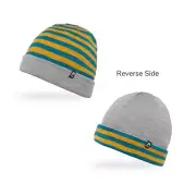 Sunday Afternoons Kids' Saturn Reversible Beanie, M/L(3-12yrs), Gold Stripe/Gray