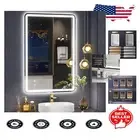 LED Bathroom Mirror with 3 Color Settings & Anti-Fog – 16x24 inch Frameless