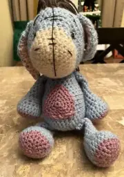 Hand Crocheted Eeyore Doll