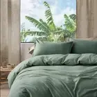 Get Bed Ready Stone Washed Cotton Casual Duvet Cover Set Solid Color Relaxed ...