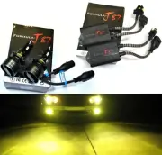 LED G8 Canceler 9012 HIR2 3000K Yellow Two Bulbs Head Light Low Beam Replacement (for: Fiat)